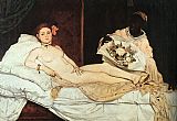 Edouard Manet Famous Paintings - Olympia